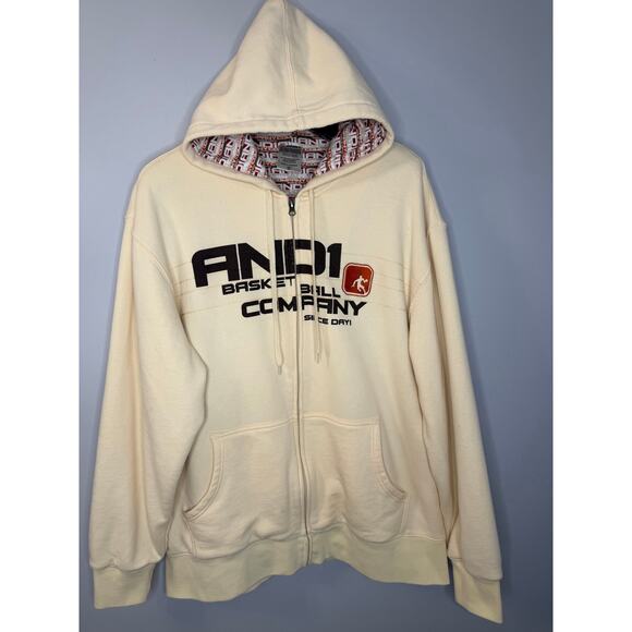 And1 Basketball Company Since Day 1 Full Zip Logo Sweatshirt Hoodie NY Men's XL - Picture 1 of 9
